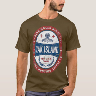 T-shirt Oak Island Treasure Hunting Retro Templar Knight
