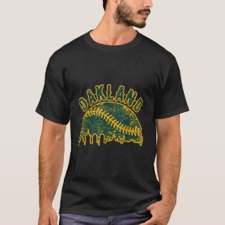 T-shirt Oakland Baseball Distressed Gameday