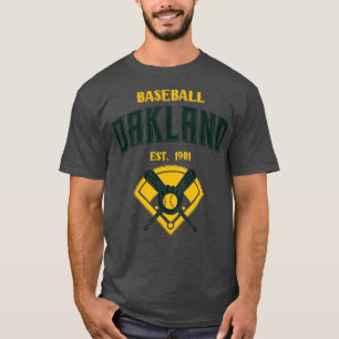 T-shirt Oakland Baseball Est 1901 Vintage Look Text
