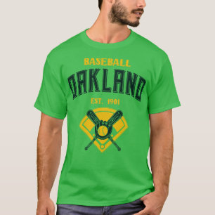 T-shirt Oakland Baseball Est 1901 Vintage Look Text