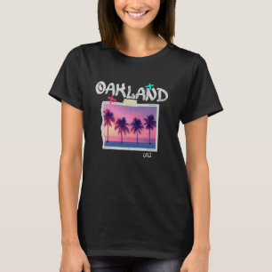 T-shirt Oakland California Retro Surfer Plage Vintage