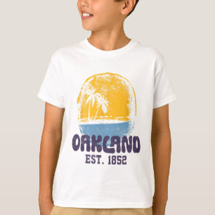 T-shirt Oakland Californie Rétro Surfeur Vintage Plage Pou