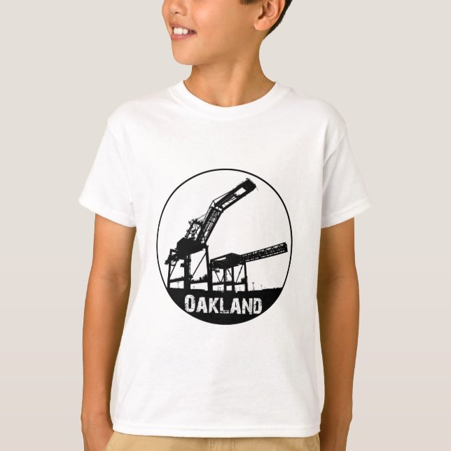 T-shirt Oakland tend le cou la chemise de ville (Devant)