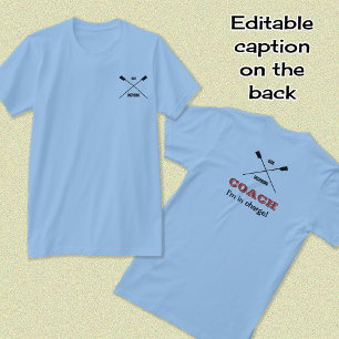 T-shirt Oar inspirant entraîneur de rameurs personnalisées