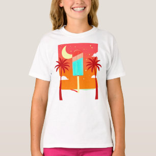 T-shirt Oasis de glace de palme d'été étoile