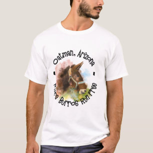 T-shirt Oatman, Arizona, Où Burros Courent Gratuitement