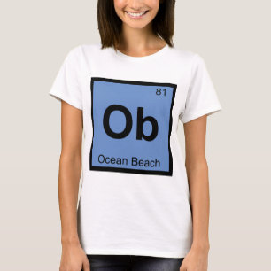 T-shirt Ob - Ocean Beach San Francisco Symbole de la chimi