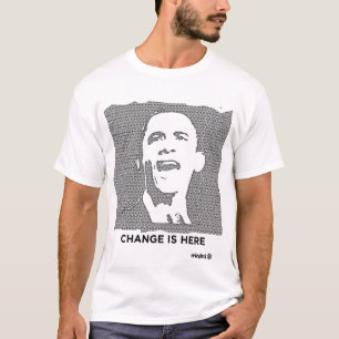 T-shirt Obama : Changez est ici