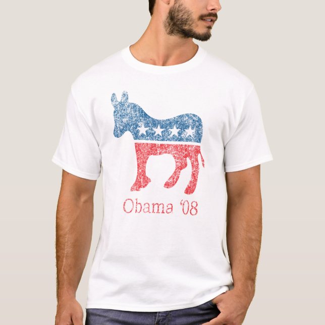 T-shirt Obama Démocrate (Devant)