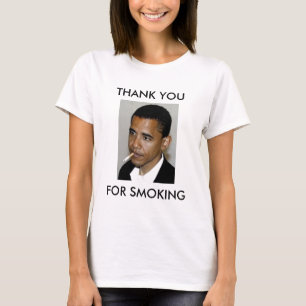 T-SHIRT OBAMA : MERCI POUR LE TABAGISME