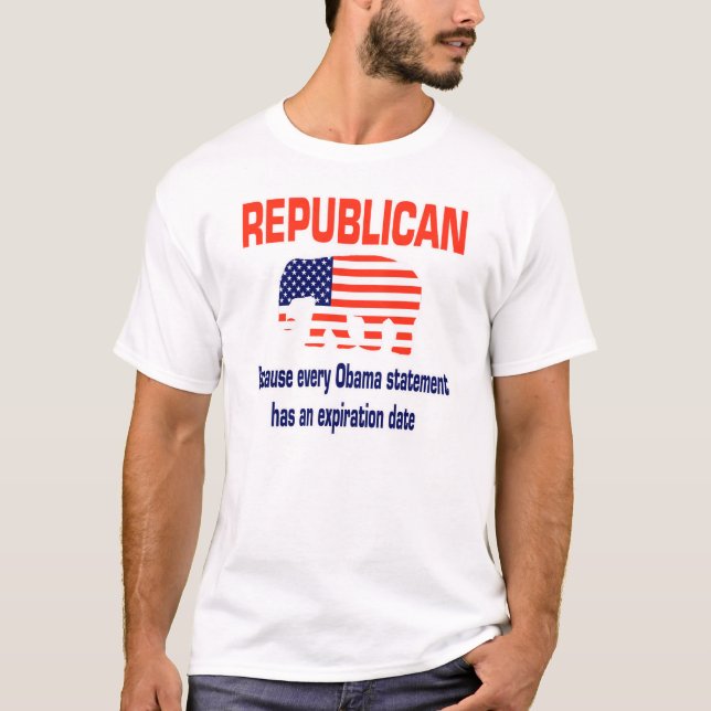 T-shirt Obama républicain drôle (Devant)
