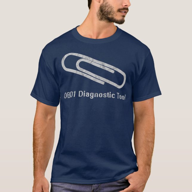 T-shirt OBD1 Outil de diagnostic Paperclip Outil de vérifi (Devant)