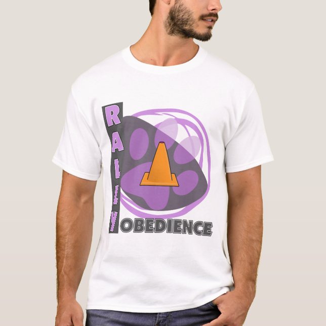 T-shirt Obéissance pourpre fraîche de rassemblement (Devant)