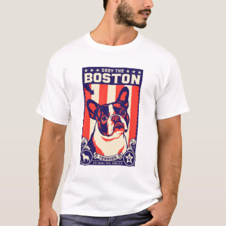 T-shirt Obéissez Boston Terrier !