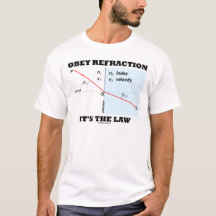 T-shirt Obéissez la réfraction que c'est la loi (la loi 