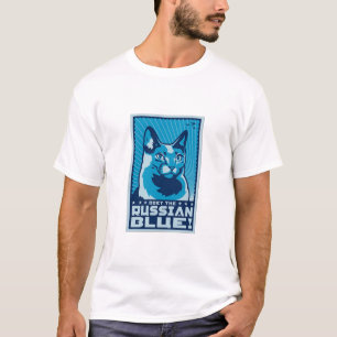 T-shirt Obéissez le bleu russe