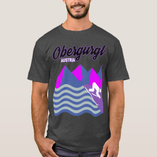 T-shirt Obergurgl Autriche Station de ski Snowboard Snowbo