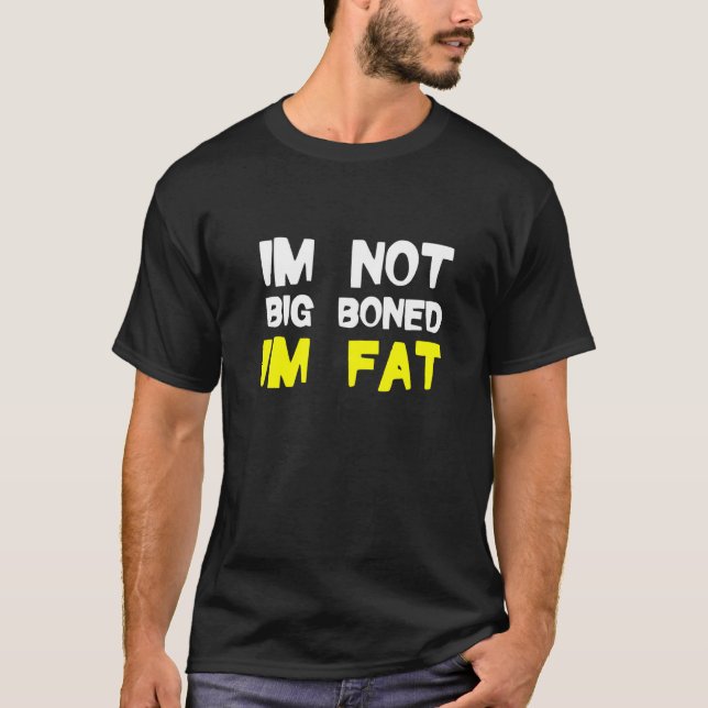 T-shirt Obésité Non Gros Nez Je Gras Gens Gens Vêtements O (Devant)