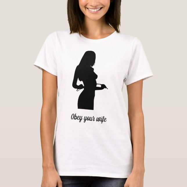 T-shirt obey your wife (Devant)