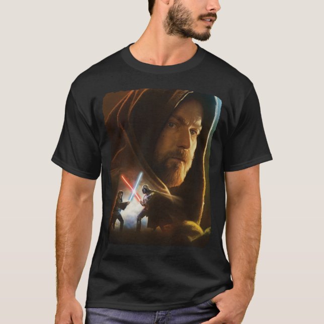 T-shirt Obi-Wan Kenobi | Collage Obi-Wan Duel (Devant)