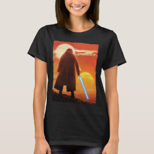 T-shirt Obi-Wan Kenobi   Illustration du coucher de soleil