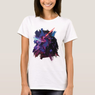 T-shirt Obi-Wan Kenobi   Illustration Lightsaber Duel