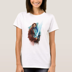 T-shirt Obi-Wan Kenobi   Illustration Peinte Obi-Wan
