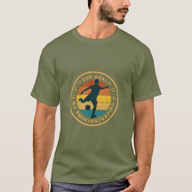 T-shirt Objectif cesser de fumer ou de fumer (Devant)