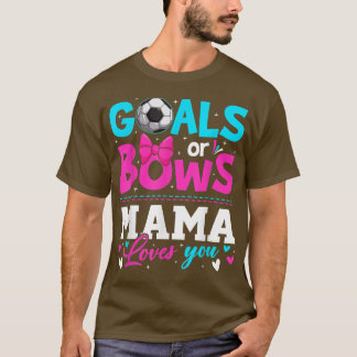 T-shirt Objectif de révélation de genre ou Bows maman aime