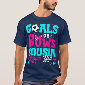 T-shirt Objectif De Révélation De Sexe Ou Bows Cousin Vous