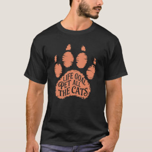 T-shirt Objectif de vie Animaux Tous les chats Chat Kitten