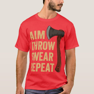 T-shirt Objectif Jeter Jouer Répéter Ax Jeter Lumberjack7