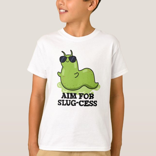 T-shirt Objectif Pour Le Jeu De Slug-cess Funny Positif (Devant)