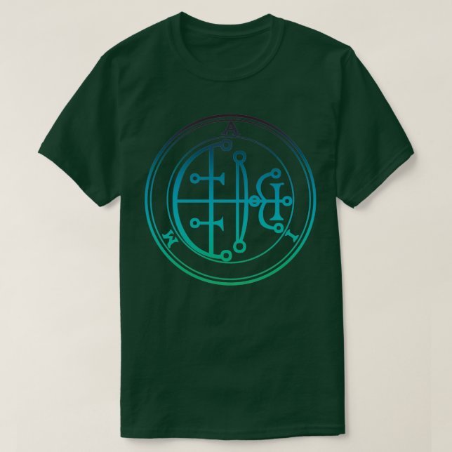 T-shirt Objectif Sigil augmente Onex27s Intellect bleu ver (Design devant)