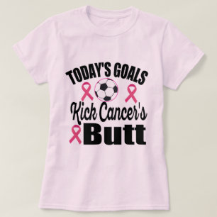 T-shirt Objectifs d'aujourd'hui Tirer le cou du cancer - F