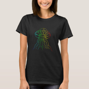 T-shirt Objet volant non identifié coloré Alien Ufo