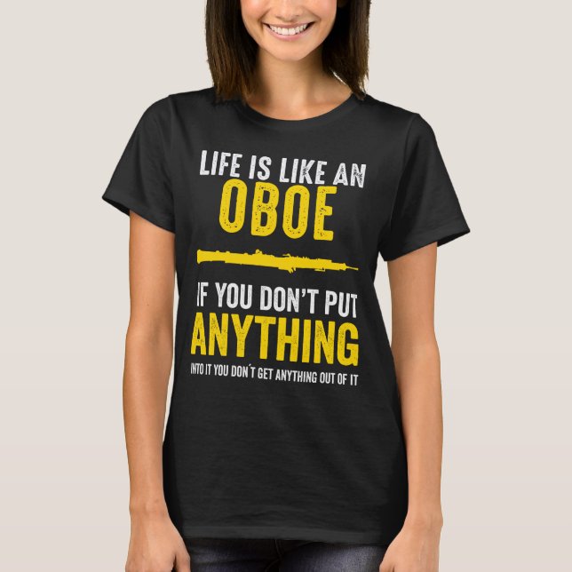 T-shirt Oboe Met Tout Dans La Musique Oboe Player Musicien (Devant)