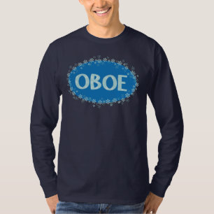 T-shirt Oboe Winter Snowflakes