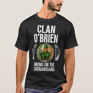 T-shirt OBrien Clan Jour de la Saint Patrick Irlande Nom d