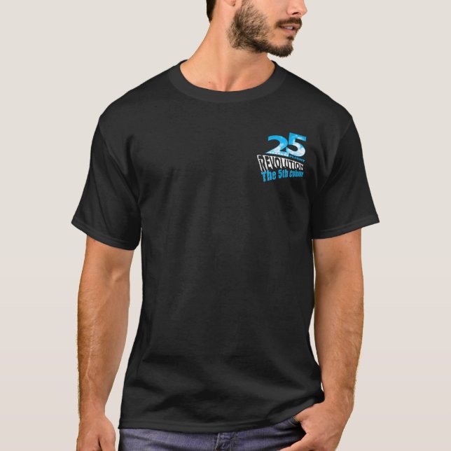T-shirt Obscurité de chemise d'équipe de cinquième colonne (Devant)