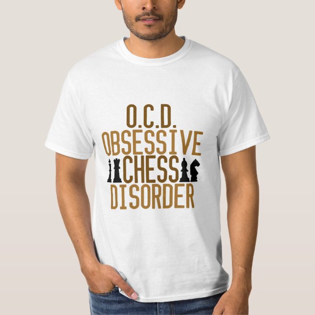 T-shirt Obsédée par les échecs (Devant)