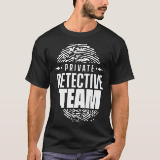 T-shirt Observation de l'enquêteur de l'équipe de détectiv