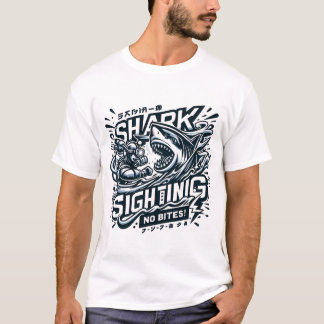 T-shirt Observation de requin Plongée en cage de requin