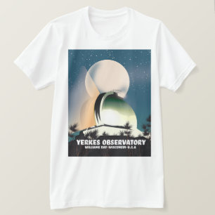 T-shirt Observatoire de Yerkes Williams Bay, Wisconsin, É