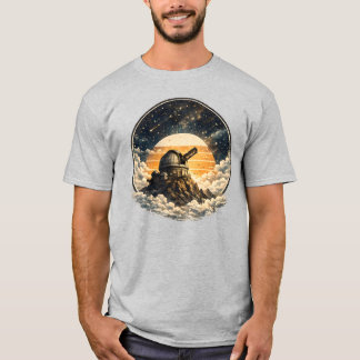 T-shirt Observatoire spatial rétro Astronomie vintage Couc
