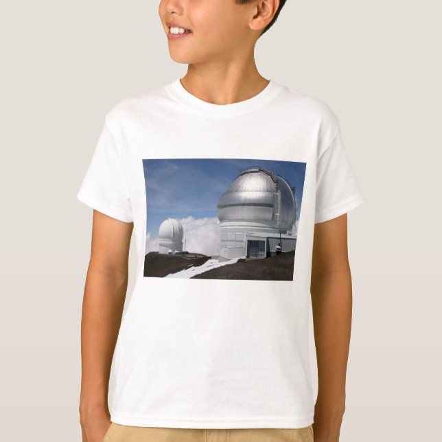 T-shirt Observatoires de Mauna Kea, télescope de Gémeaux (Devant)