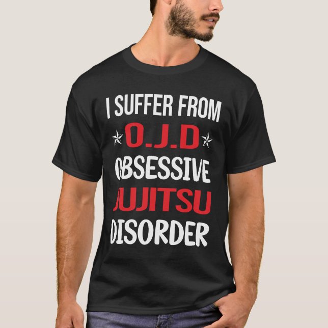 T-shirt Obsessive Jujitsu Ju Jitsu Jiujitsu Jiu Jitsu (Devant)