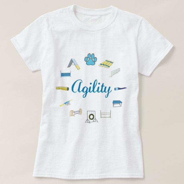 T-shirt Obstacles à l'agilité (Design devant)