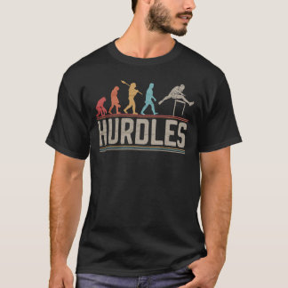 T-shirt Obstacles Évolution Vintage piste et Hurdling sur