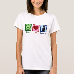 T-shirt Obstétrique d'amour de paix